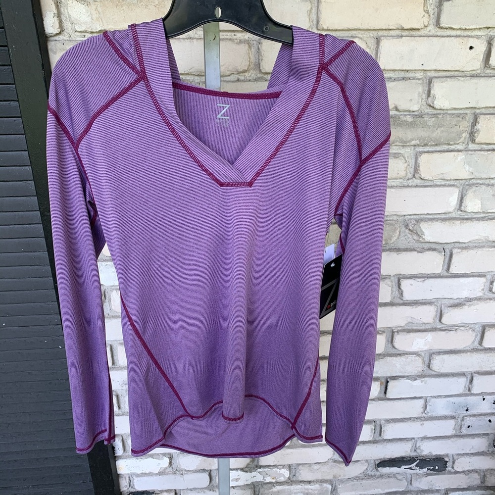 Zella  purple light weight hoodie shirt